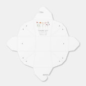 Minimale Wildflower Lesbische Pride Floral bruilof Bedankdoosjes (Uitgevouwen)