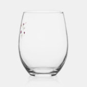 Minimale Wildflower Lesbische Pride Floral bruilof Wijnglas Zonder Voet (Links)
