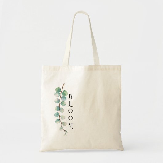 Minimale Wilf Flowers, Bloom Tote Bag (Voorkant)
