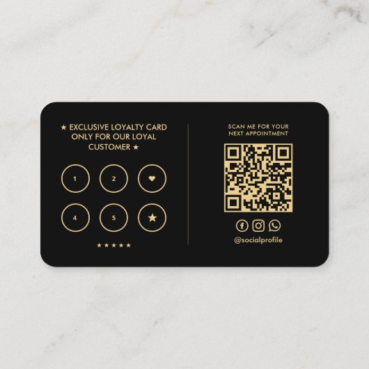 Minimale wimpers Make-up Lash Tech Script Loyalite Visitekaartje (Achterkant)