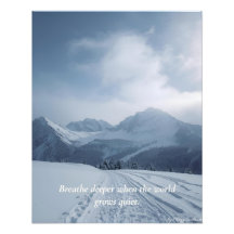 Minimale Winter Citaten Poster – “Dieper Ademhalen