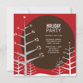 Minimale winterfeestdag in Wonderland Uitnodiging (Voorkant)