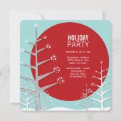 Minimale winterfeestdag in Wonderland Uitnodiging (Voorkant)