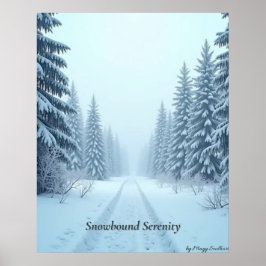 Minimale Winterposter – Neutrale Wanddecoratie Poster