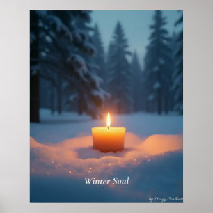 Minimale Winterposter – Neutrale Wanddecoratie Poster