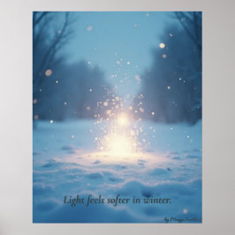 Minimale Winterposter – Neutrale Wanddecoratie Poster