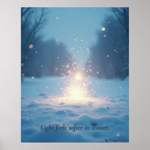 Minimale Winterposter – Neutrale Wanddecoratie Poster