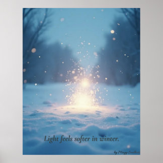 Minimale Winterposter – Neutrale Wanddecoratie Poster