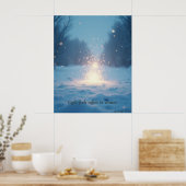 Minimale Winterposter – Neutrale Wanddecoratie Poster (Keuken)