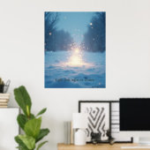 Minimale Winterposter – Neutrale Wanddecoratie Poster (Thuiskantoor)