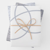 Minimale wintersneeuwvorst wit inpakpapier vel (In situ)