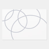 Minimale wintersneeuwvorst wit inpakpapier vel (Voorkant)