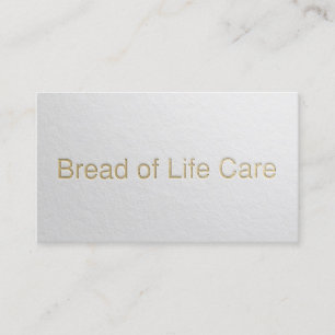 Minimale Wit- en Goudingegraveerde tekst Yoga-inst Visitekaartje