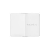Minimale witte aangepaste Gratitude Pocket Moleskine Notitieboekje (Geopend)