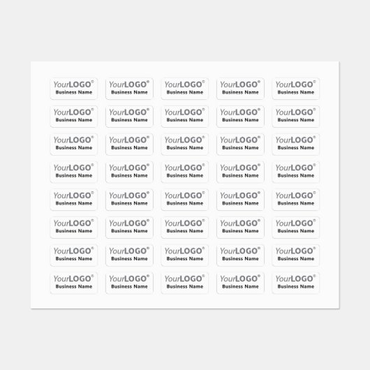 Minimale witte aangepaste Logo met het merk Iron-O Labels (Vel)