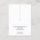 Minimale witte diamantjuwelen visitekaartje (Achterkant)