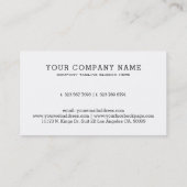 Minimale witte en goudgeometrische versnelling visitekaartje (Achterkant)