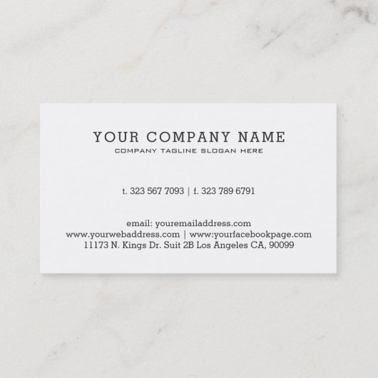 Minimale witte en goudgeometrische versnelling visitekaartje (Achterkant)