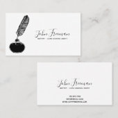 Minimale witte en zwarte luidspreker die de lening visitekaartje (Voorkant / Achterkant)