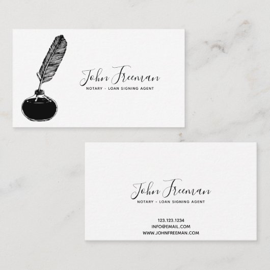 Minimale witte en zwarte luidspreker die de lening visitekaartje (Voorkant / Achterkant)