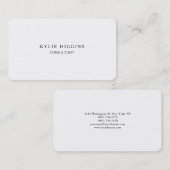 Minimale witte feministische vlek visitekaartje (Voorkant / Achterkant)