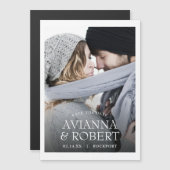 Minimale witte fotomagnetische kaart (Voorkant / Achterkant)