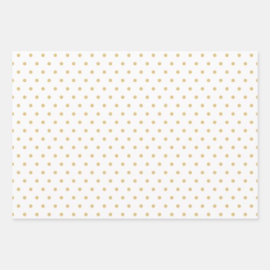 Minimale witte gouden kerstboom inpakpapier vel (Voorkant 3)