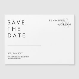Minimale Witte Horizontale Save The Date Trouw