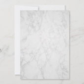 Minimale witte marmer Hartelijk dank Kaart (Achterkant)