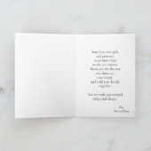 Minimale Witte Moderne Vaderdag Kaart (Binnen)