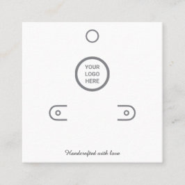 Minimale Witte Oorbellen Houder Sieraden Display K Contactkaartje