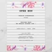 Minimale witte Roos fitness Flyer (Voorkant)