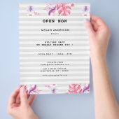 Minimale witte Roos fitness Flyer (Hand)