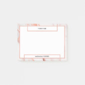 Minimale witte rozenbruine bruine roodbruine steen post-it® notes (Voorkant)