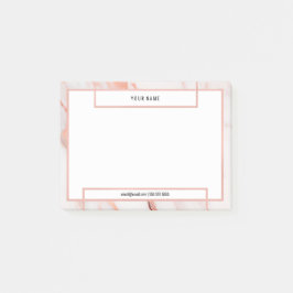 Minimale witte rozenbruine bruine roodbruine steen post-it® notes