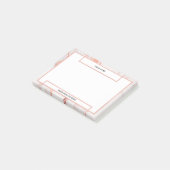 Minimale witte rozenbruine bruine roodbruine steen post-it® notes (Schuin)