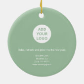 Minimale witte & salie spa decoratie (Achterkant)