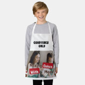 Minimale witte schort voor thuis koken (Gedragen)