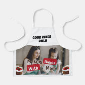 Minimale witte schort voor thuis koken (Voorkant)