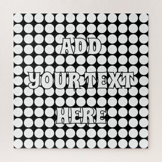 Minimale witte stippen op een effen zwarte achterg legpuzzel (Verticaal)