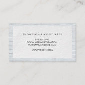 Minimale witte textuur | Brick Wall Visitekaartje (Achterkant)