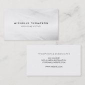 Minimale witte textuur, Grunge Texture Business Visitekaartje (Voorkant / Achterkant)