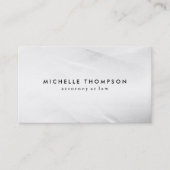 Minimale witte textuur, Grunge Texture Business Visitekaartje (Voorkant)