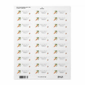 Minimale Witte Tuin Baby Shower Etiket (Full Sheet)