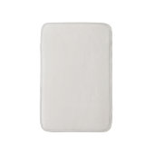 Minimale witte vaste elegante kerknoot badmat (Voorkant Verticaal)