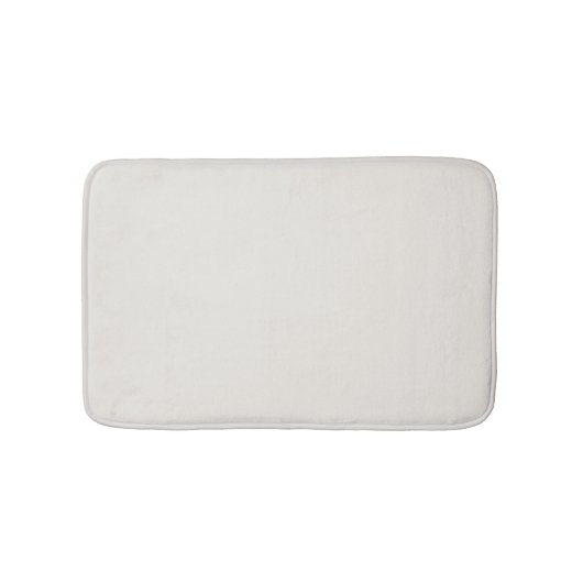 Minimale witte vaste elegante kerknoot badmat (Voorkant)