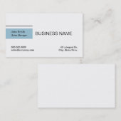 Minimale witte-visitekaartjes visitekaartje (Voorkant / Achterkant)