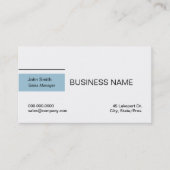 Minimale witte-visitekaartjes visitekaartje (Voorkant)