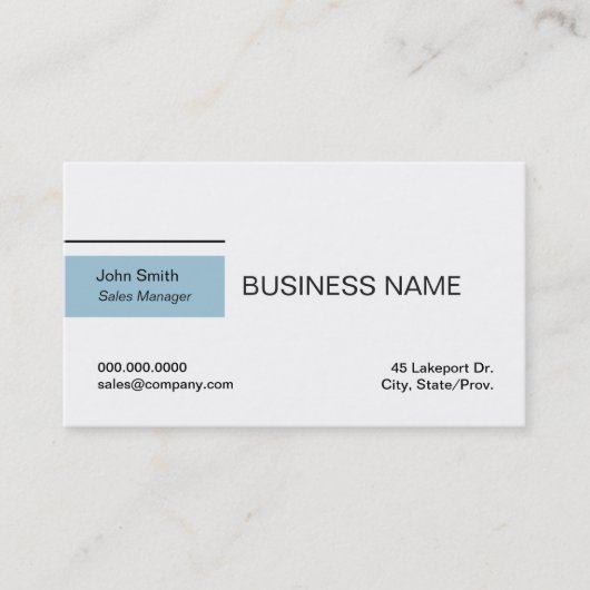 Minimale witte-visitekaartjes visitekaartje (Voorkant)