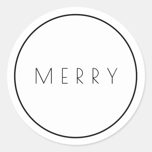 Minimale witwasbokjes aan de grens ronde sticker (Voorkant)